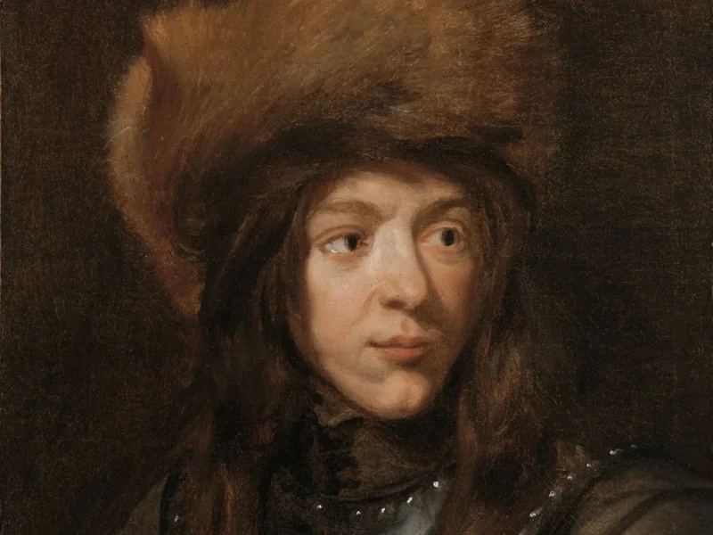 1603-Jacob van Oost il vecchio - Ritratto di Jacob van Oost il Giovane con gorgiera e cappello di pelliccia